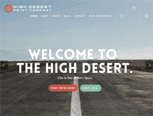 Tablet Screenshot of highdesertprint.com